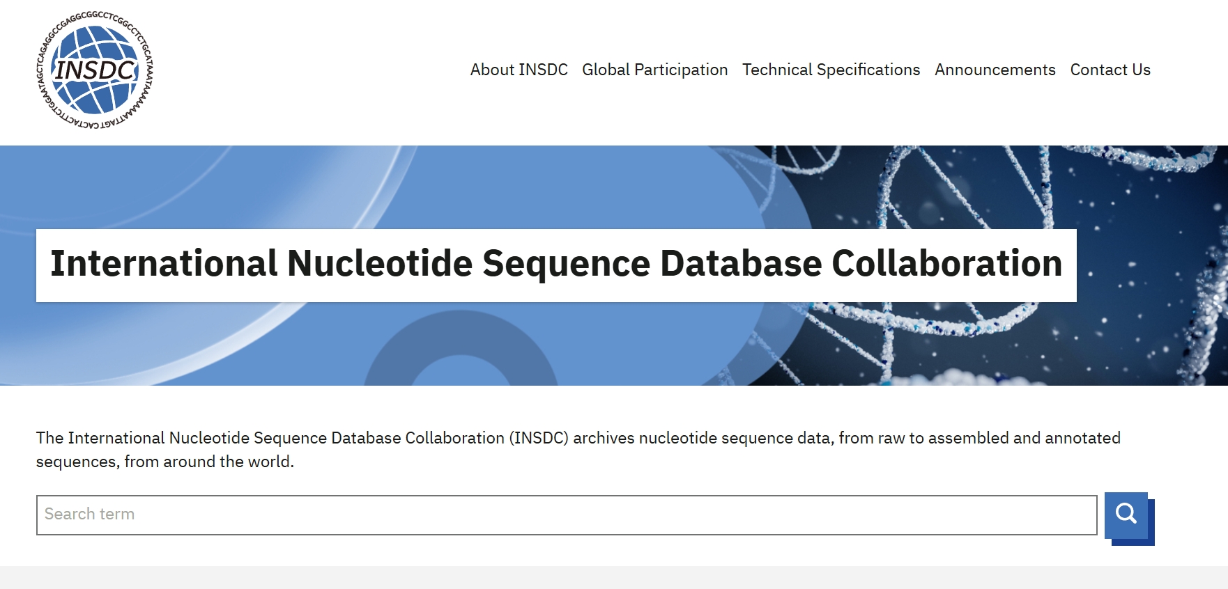 INSDC,国际核苷酸序列数据库协作组织 （INSDC） 存档来自世界各地的核苷酸序列数据，从原始序列到组装和注释序列。
