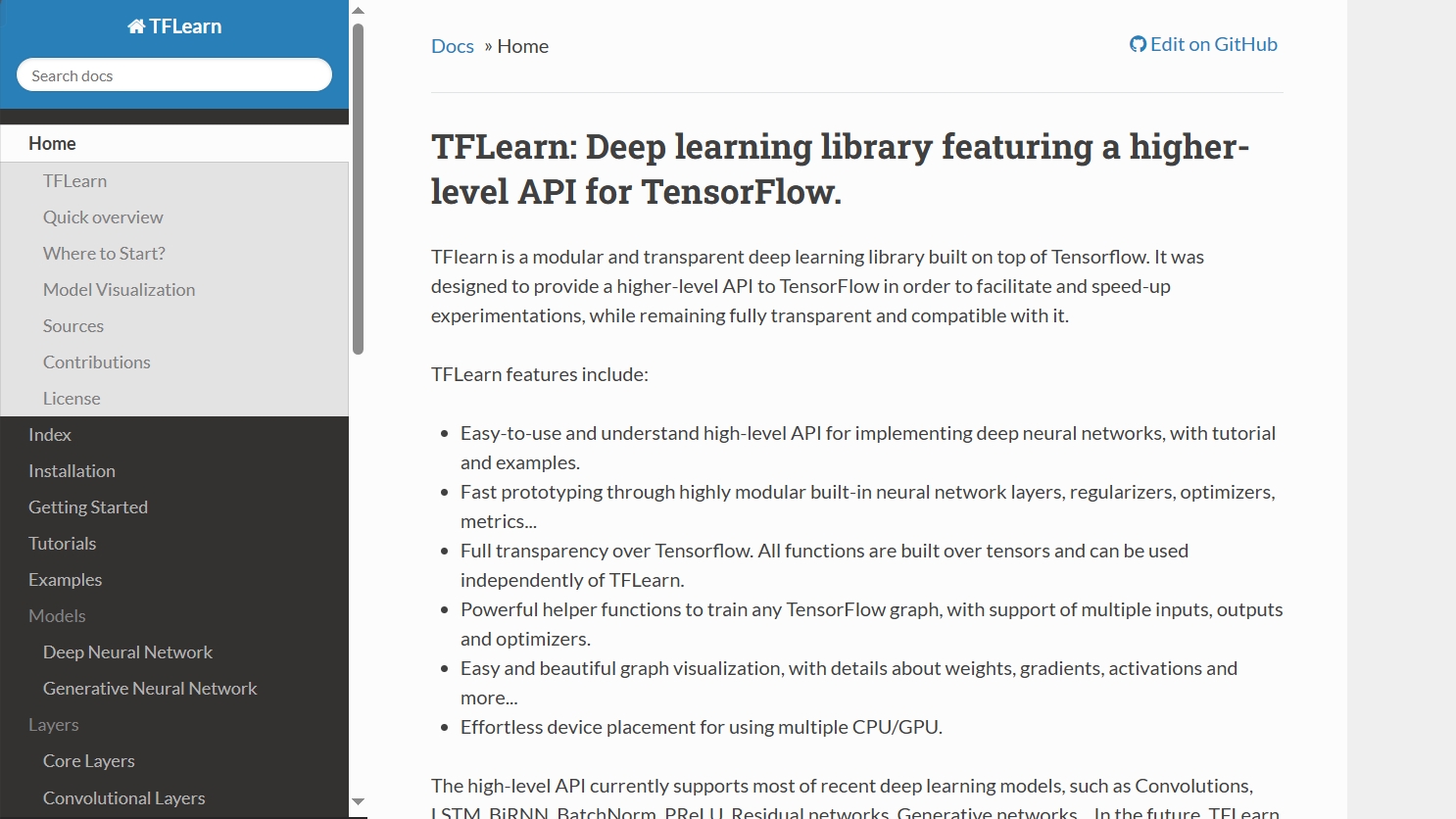 TFLearn