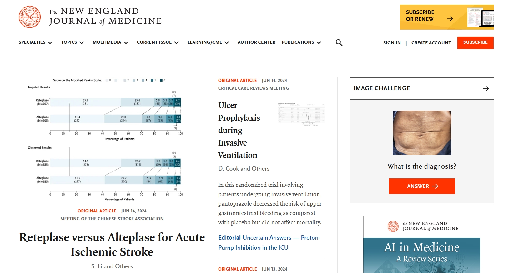 NEJM,《The New England Journal of Medicine》（简称NEJM）是由美国马萨诸塞州医学会（Massachusetts Medical Society, MMS）出版的一份全科医学周刊。