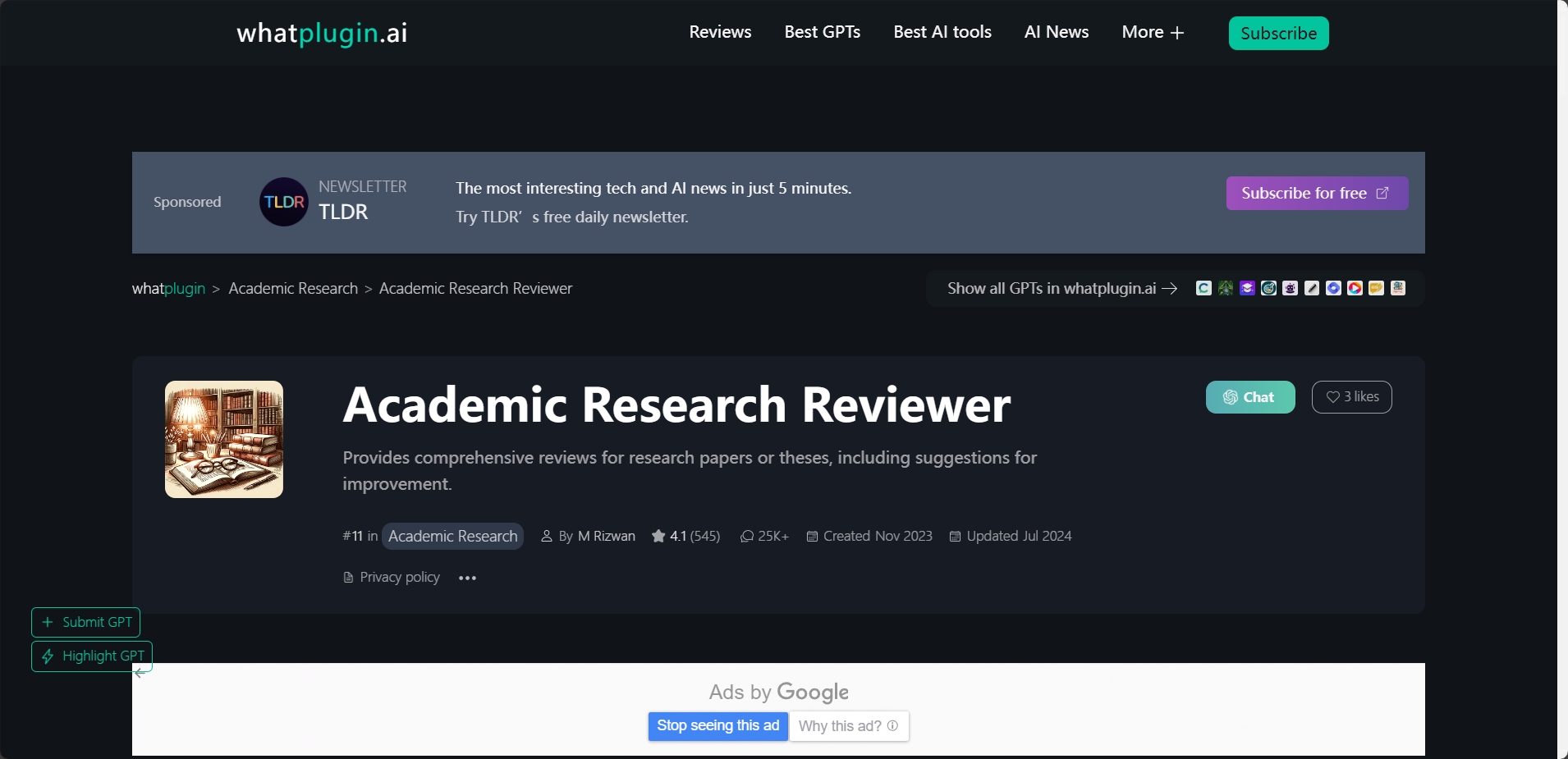 Academic Research Reviewer