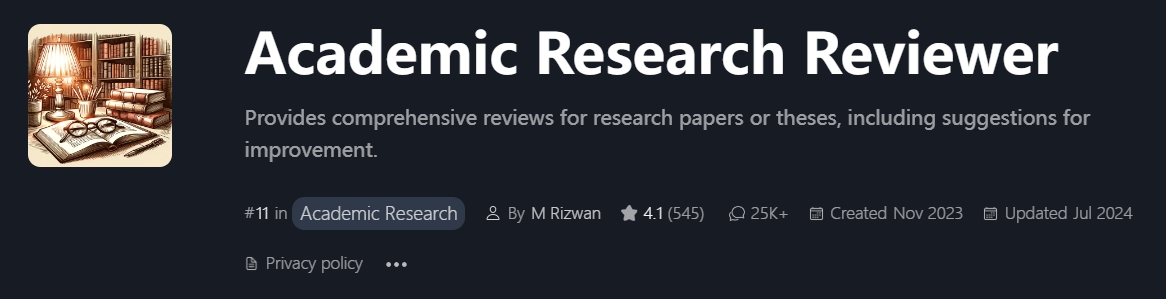 Academic Research Reviewer
