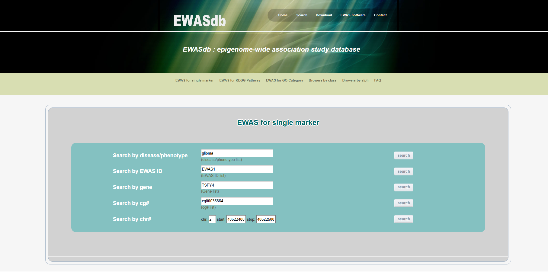 EWASdb